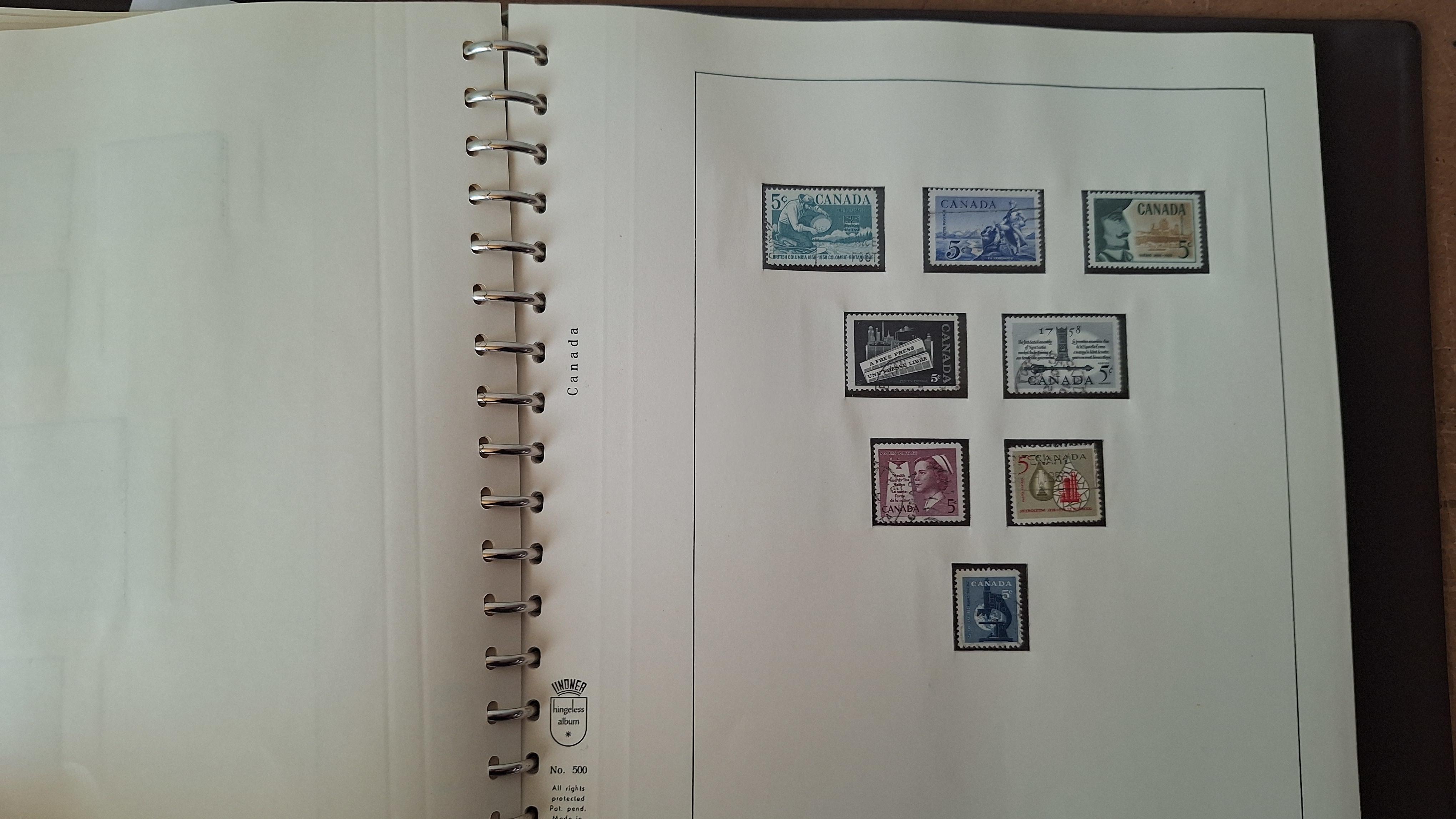 Postzegelalbum, Canada ringband met inhoud – foto 10 – kavel bij Goeiendeal