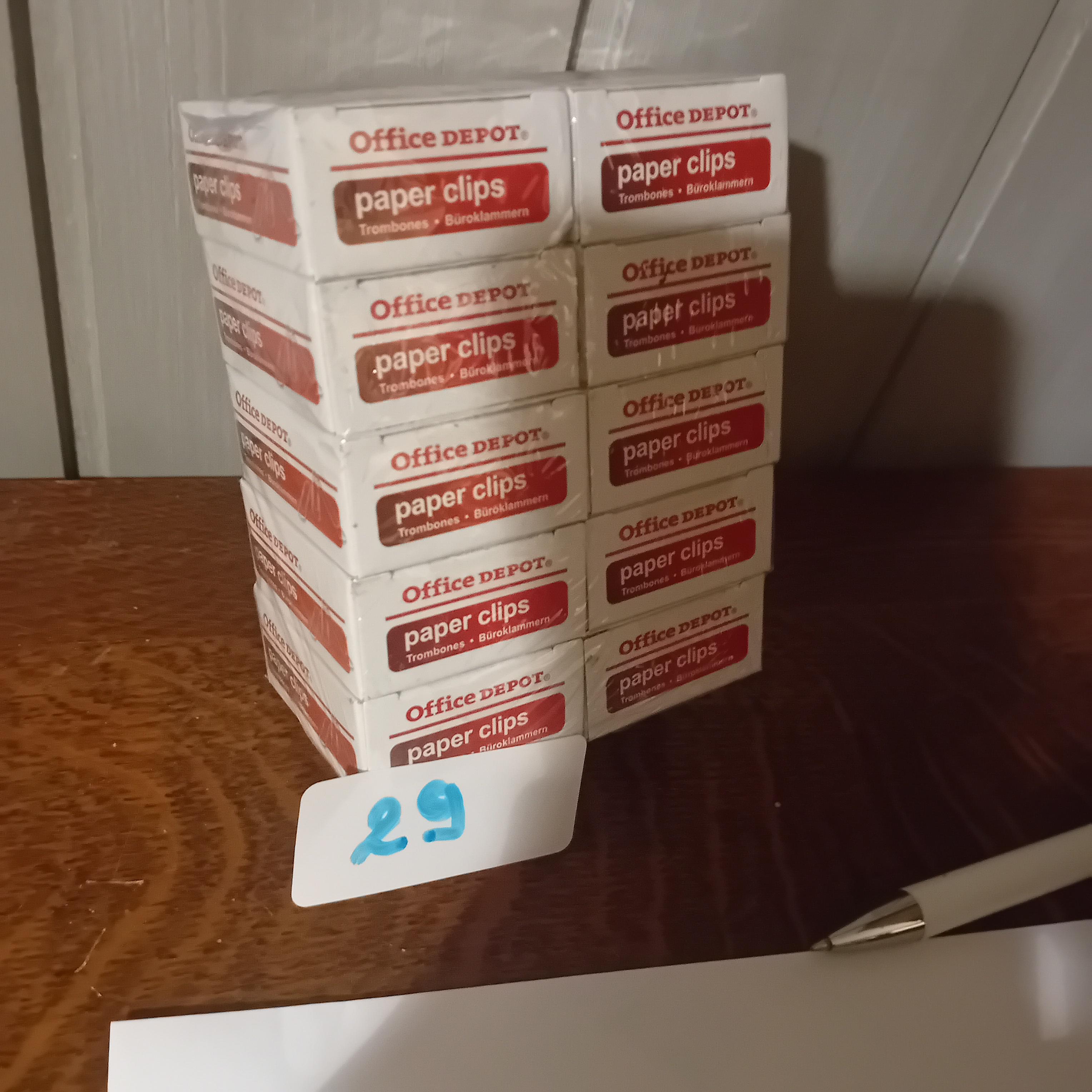 10 doosjes paperclips, merk Office Depot (Lot: 29) – foto 2 – kavel bij Goeiendeal, Lommel