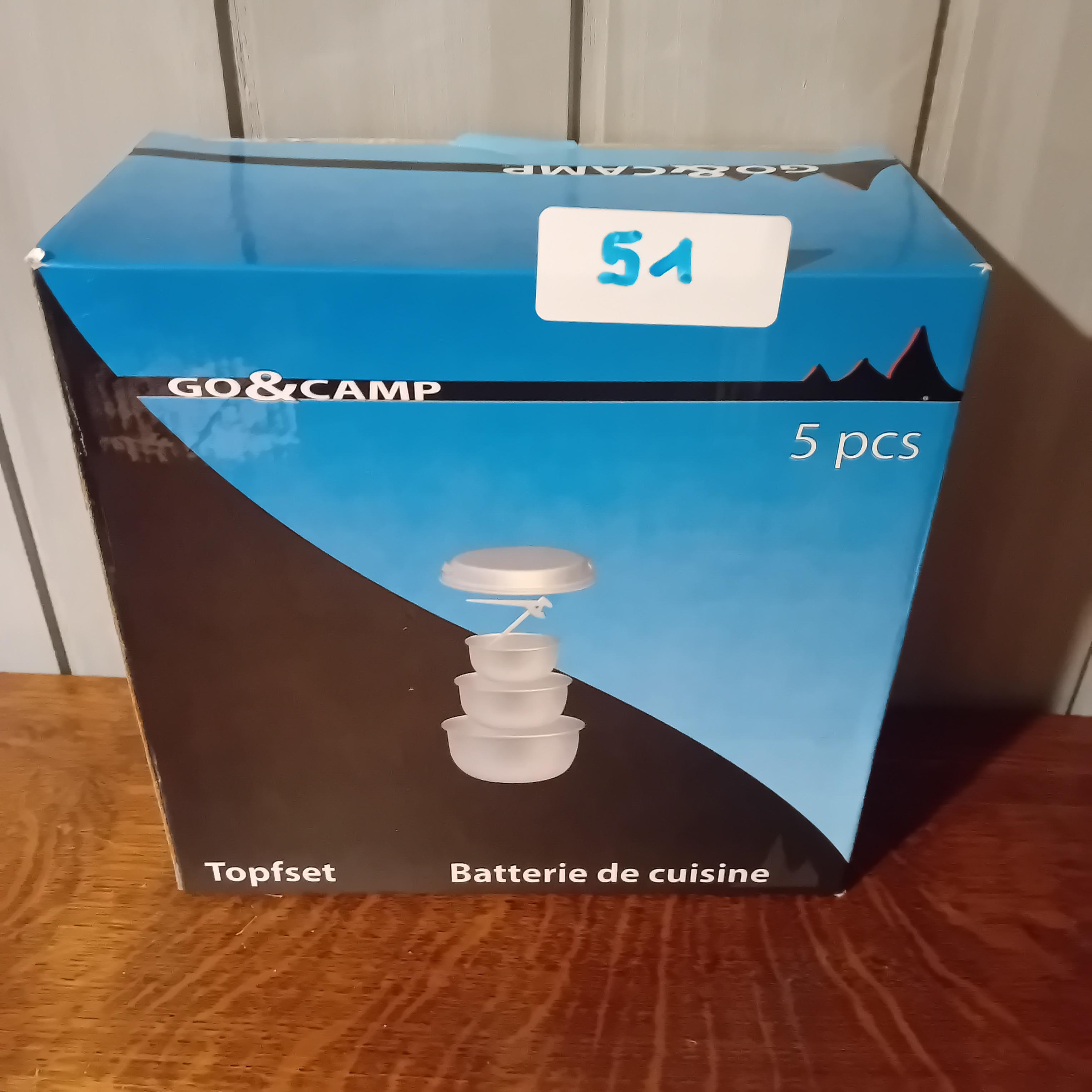 5-delige kookset / pannenset, merk Go & Camp (Lot: 51) – kavel bij Goeiendeal, Lommel