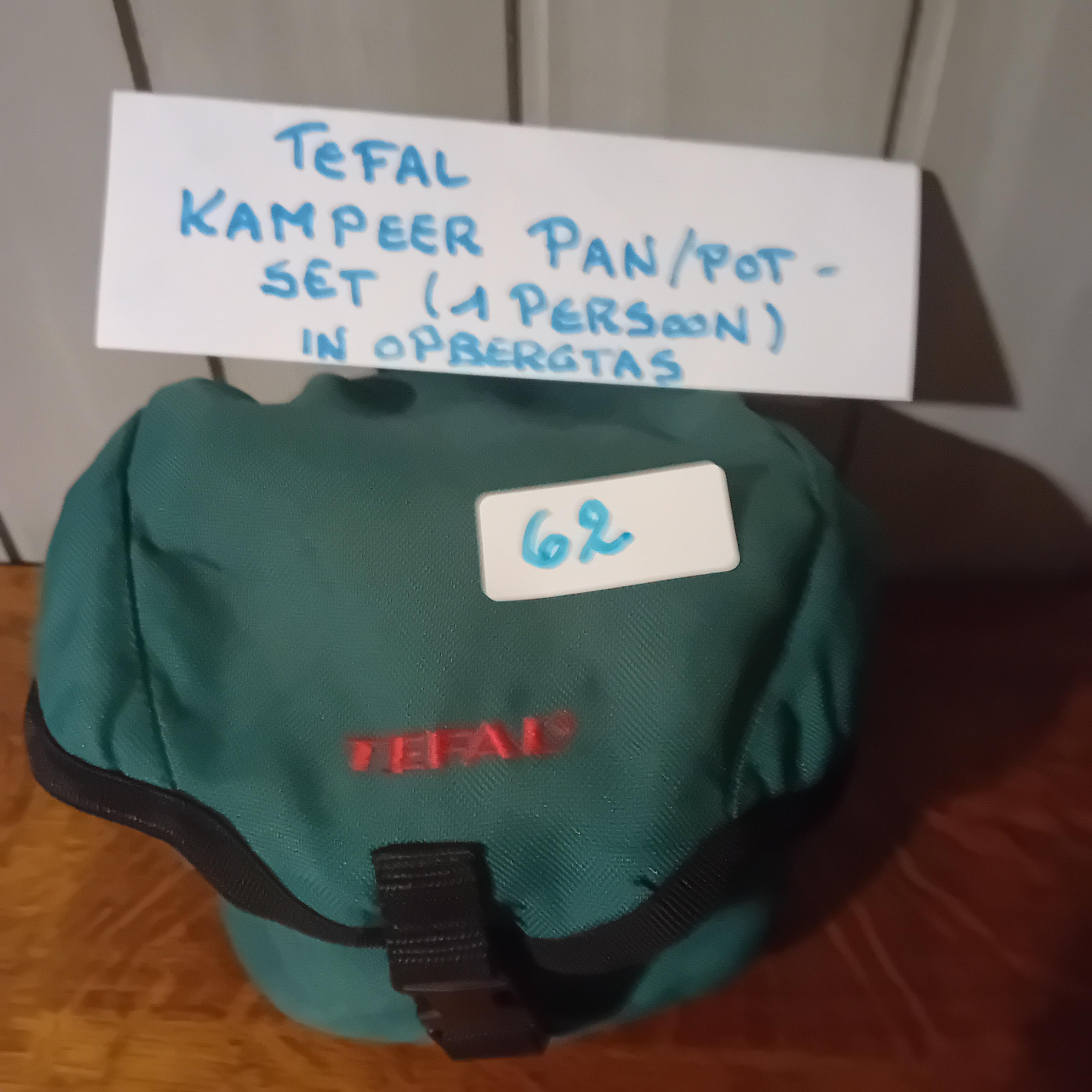 Kampeer pan-/potset voor 1 persoon inclusief opbergtas, merk Tefal, nieuw (Lot: 62) – foto 3 – kavel bij Goeiendeal, Lommel