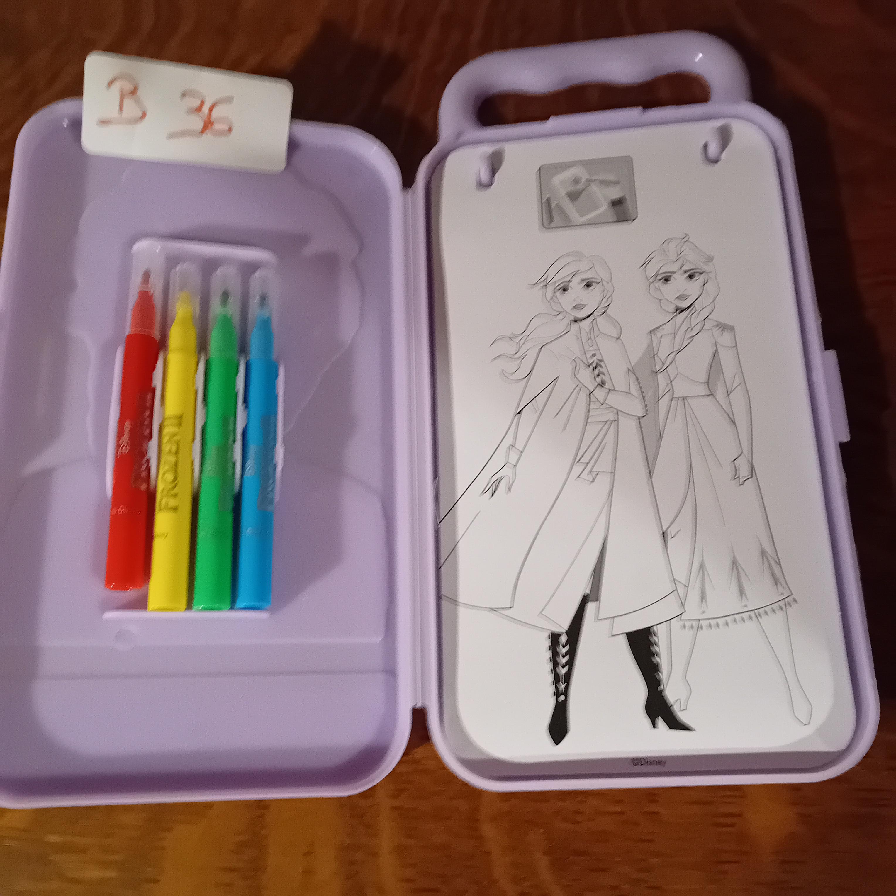 Draagbare opbergkoffer met handvat voorzien van een Disney Frozen afbeelding (Lot: B 36) – foto 2 – kavel bij Goeiendeal, Lommel