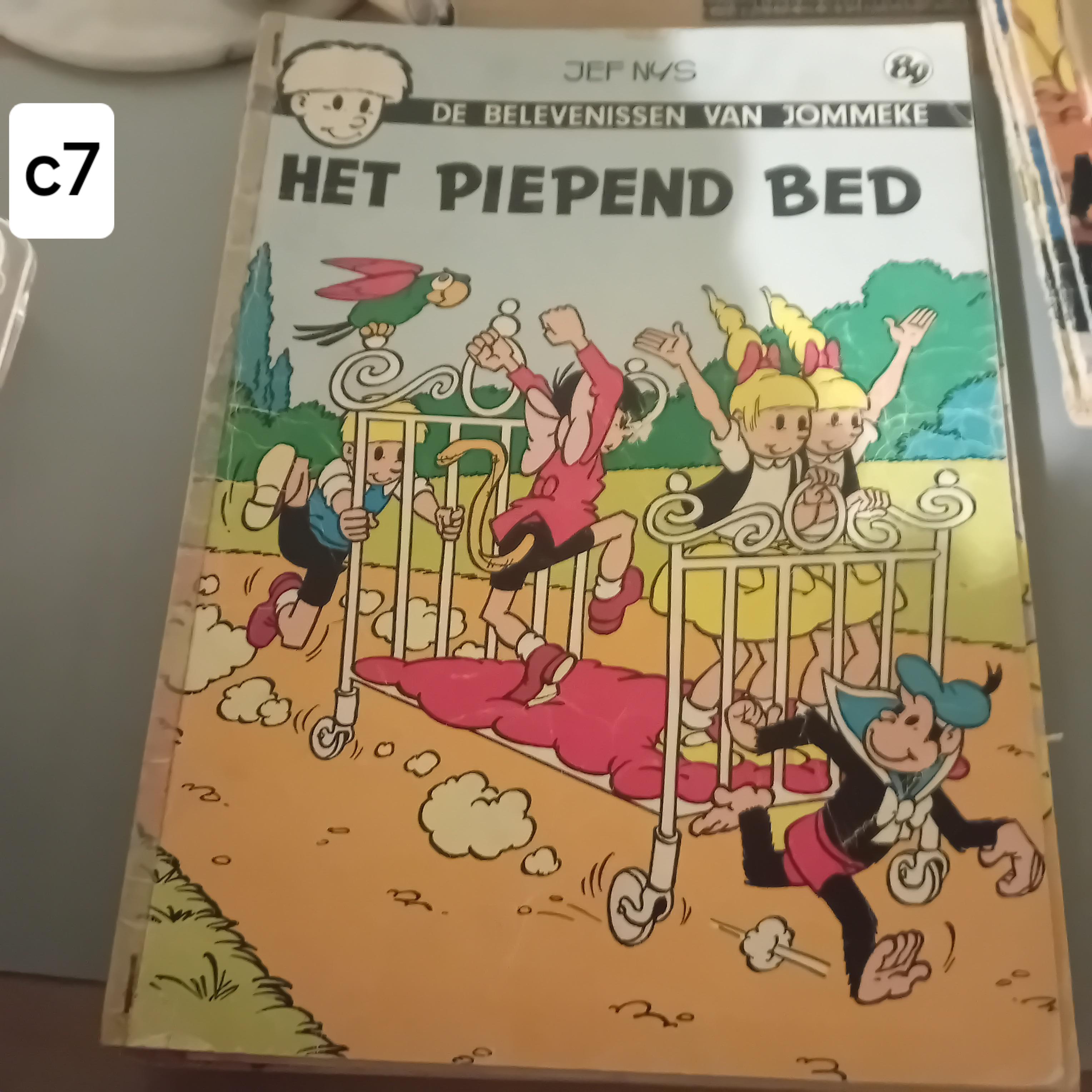 Stripalbum "De belevenissen van Jommeke - Het piepend bed" nr. 89, auteur Jef Nys (Lot: c7) – kavel bij Goeiendeal, Lommel