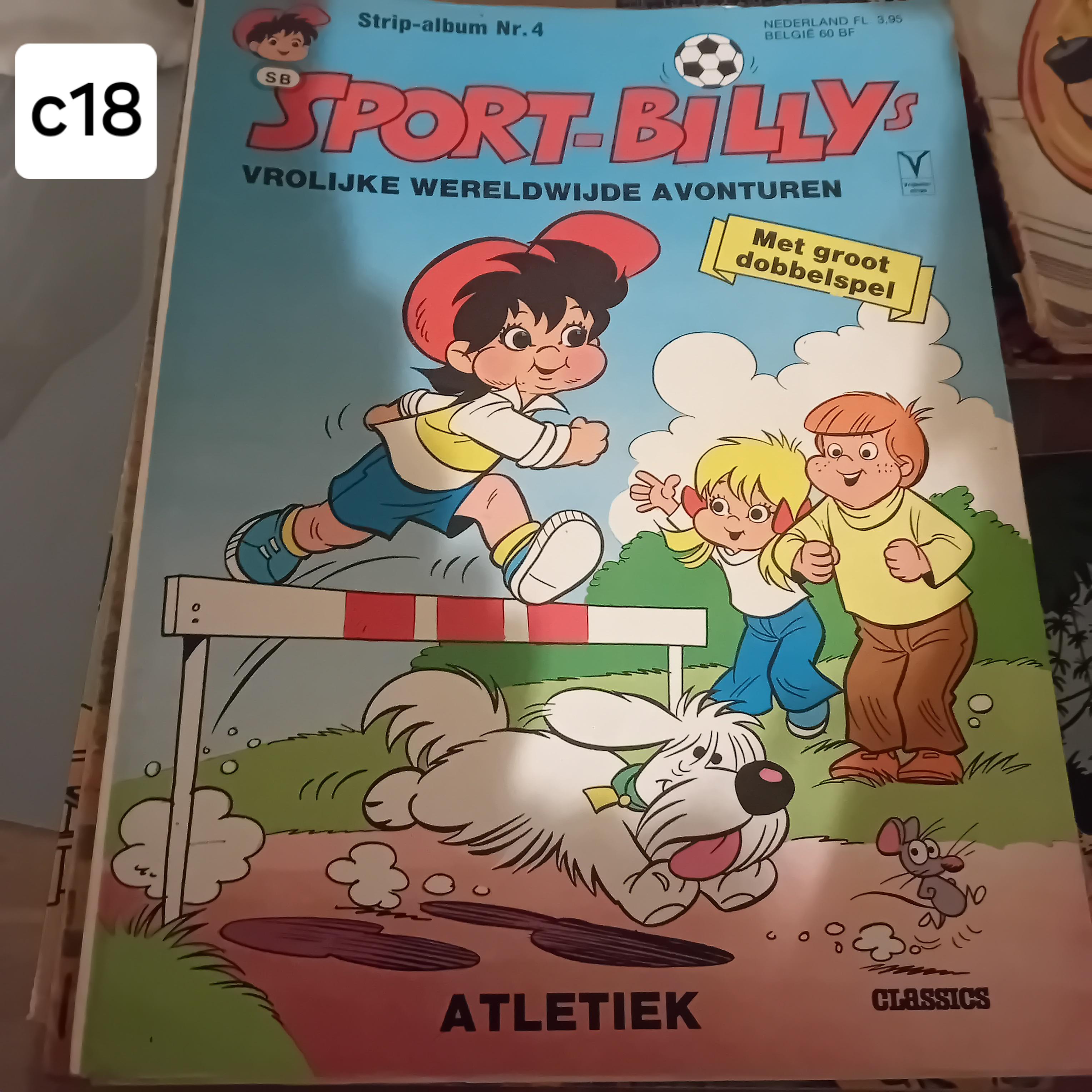 Stripalbum "Sport-Billy's vrolijke wereldwijde avonturen - Atletiek" nr. 4, inclusief groot dobbelspel, Classics (Lot: c18) – kavel bij Goeiendeal, Lommel