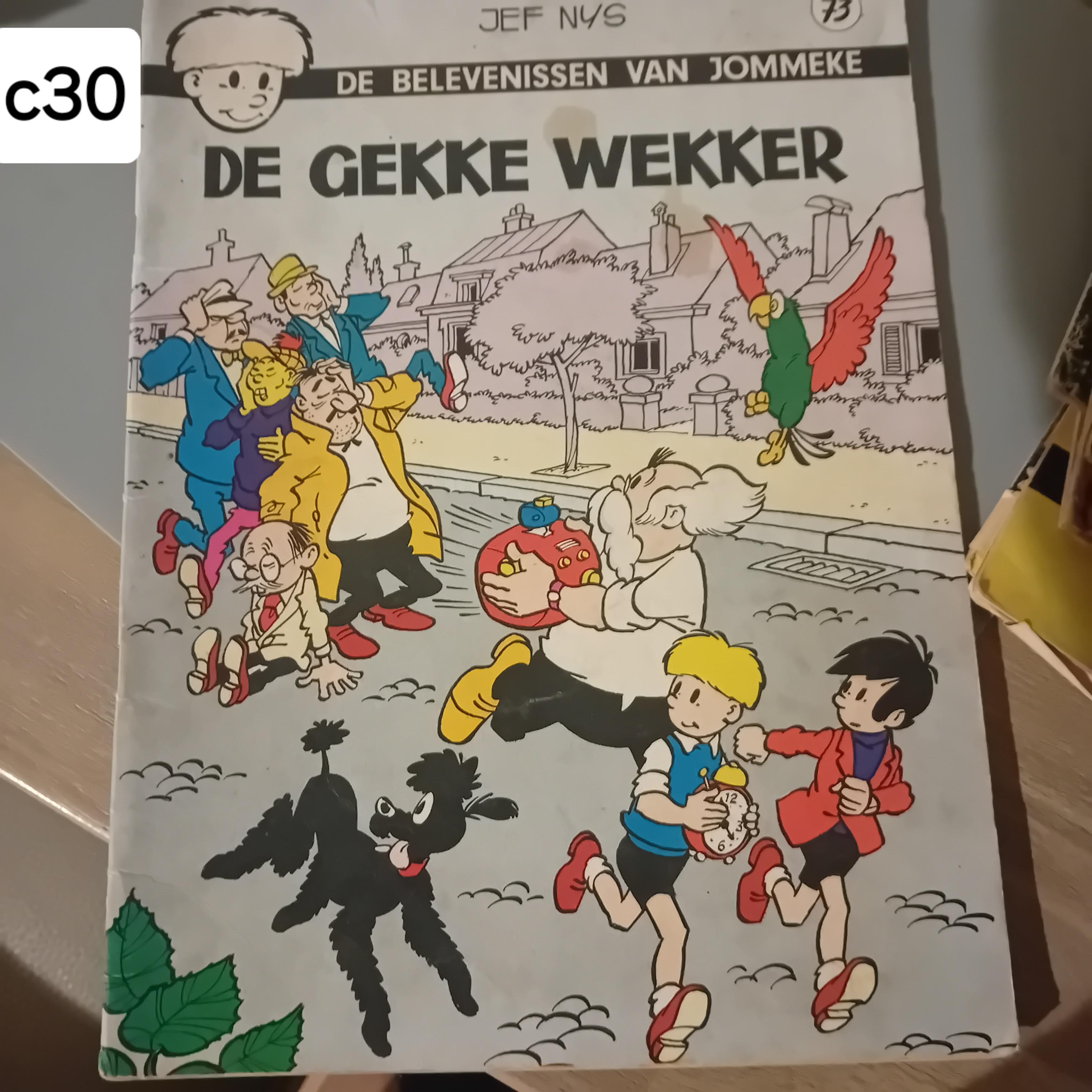 Stripalbum "De belevenissen van Jommeke - De gekke wekker" nr. 73, auteur Jef Nys (Lot: c30) – kavel bij Goeiendeal, Lommel