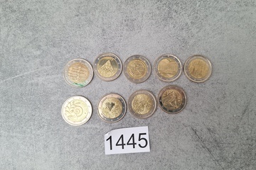 Afbeelding van 2 Euro munten 9 stuks