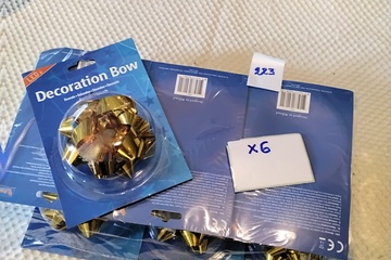 Afbeelding van 6x Gouden LED-strik