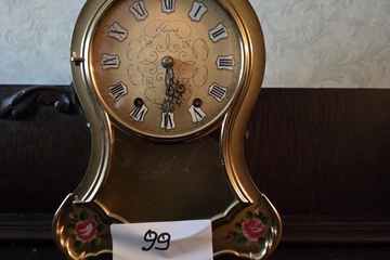 Afbeelding van Eluxa pendule in Neuchâteloise stijl met geschilderde bloemmotieven – Lot 99