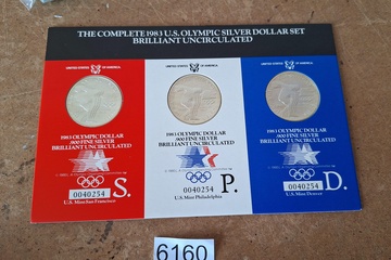 Afbeelding van Zilver Olympische munten USA