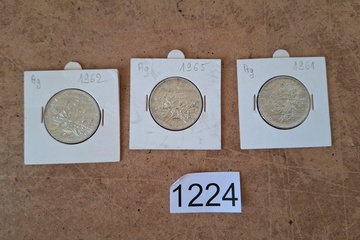 Afbeelding van Zilver Munten Frankrijk 5 Francs 3 stuks