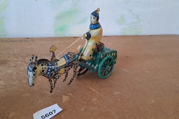 Afbeelding van Blikken speelgoed Ruiter met paard Clown