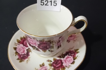 Afbeelding van Queen Anne kopje met onderlegger