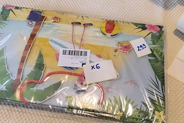 Afbeelding van 6x Flamingo decoratiebord