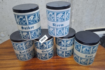 Afbeelding van Bewaarpotten plastic 6 stuks