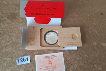 Afbeelding van Zilver munt barcelona 92