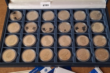 Afbeelding van Les Présidents de la République Complete set in koffer francais de la Monnaie