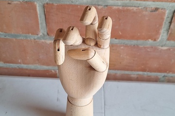 Afbeelding van Model hand hout