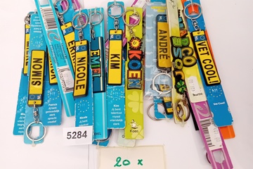 Afbeelding van Sleutelhangers 20 stuks