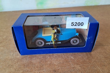 Afbeelding van Kuifje Modelauto 'Bij Kuifje in de Auto' Atlas Edition