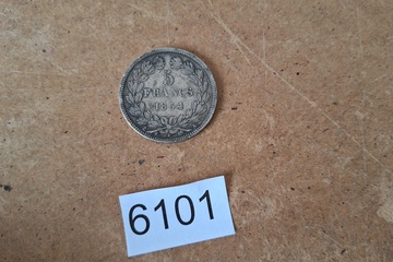 Afbeelding van Zilver Munt Frankrijk 5 Fr. 