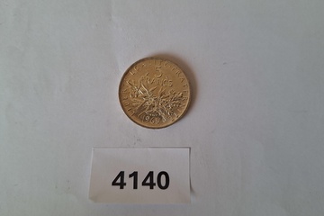 Afbeelding van Zilver Munt Frankrijk 5 Francs