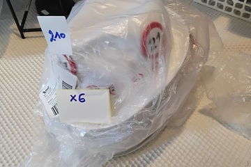Afbeelding van 6x Witte hoed cijfer 21