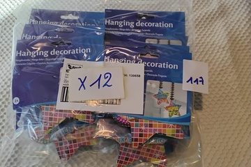 Afbeelding van 12x Hangdecoratie "Ik ben jarig"