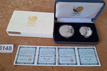 Afbeelding van Zilver munten Seoel 1988