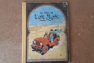 Afbeelding van Hergé Les Aventures de Tintin Au Pays de L'Or Noir album