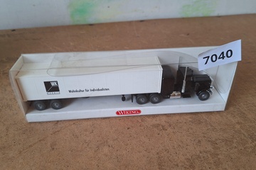 Afbeelding van Wiking US Truck (Kenworth) met "WK Wohnen" Oplegger 1:87