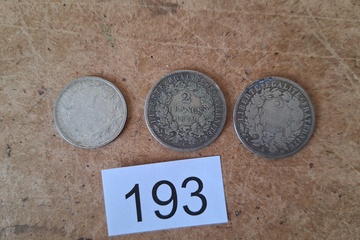 Afbeelding van Zilver munten Frankrijk 2 Francs