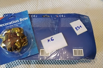 Afbeelding van 6x Gouden LED-strik