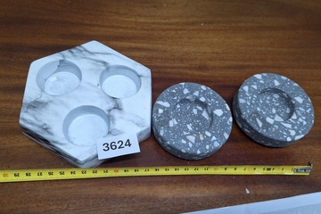 Afbeelding van Theelichthouders 3 stuks