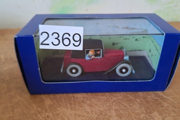Afbeelding van Bij Kuifje in de auto modelauto Moulinsart