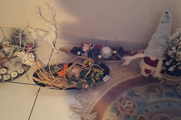 Afbeelding van Kersdecoratie oa hert,kerstman ed