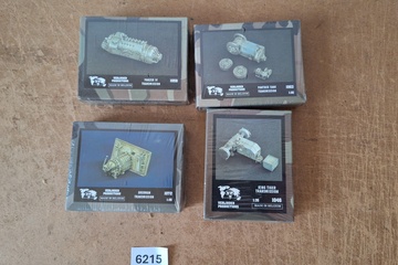Afbeelding van Verlinden Productions, Set van 4 militaire transmissie/onderdelensets (Panzer IV, Panther, Sherman, King Tiger)