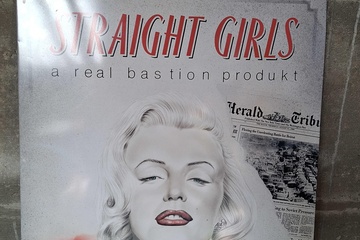 Afbeelding van Straight Girls metalen bord
