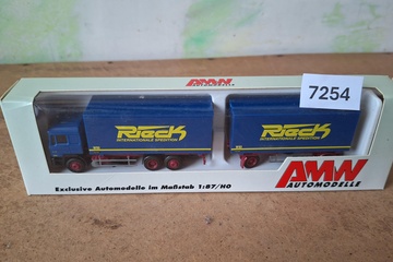Afbeelding van AWM MAN 'Rieck Internationale Spedition' vrachtwagen met aanhanger (1:87)