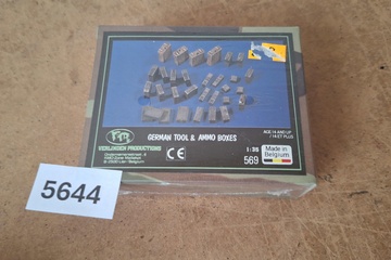 Afbeelding van Verlinden Productions German Tool & Ammo Boxes 1:35