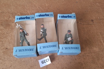 Afbeelding van Starlux, L'Histoire miniatuurfiguren (set van 3 verschillende Duitse WOII soldaten in originele doosjes)