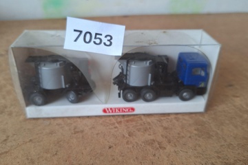Afbeelding van Wiking MAN betonmixer met aanhanger (1:87)