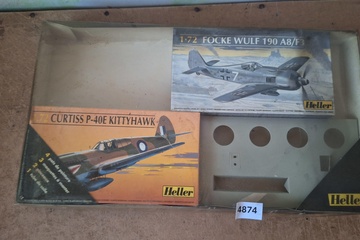 Afbeelding van Heller Focke Wulf 190 A8/F3 & Heller Curtiss P 40E kittyhawk