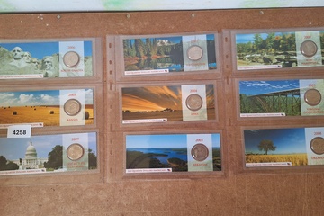Afbeelding van Quarter dollars USA States mapjes