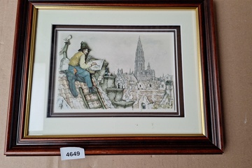 Afbeelding van Anton Pieck kader Antwerpen