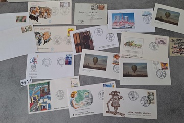Afbeelding van Eerste dag postkaarten,enveloppen ed frankrijk
