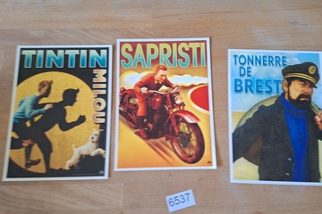 Afbeelding van Postkaarten Tintin