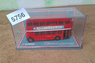 Afbeelding van Corgi The Original Omnibus Company, Bristol Lodekka FS Double Decker Bus 'Hebble', 1:76
