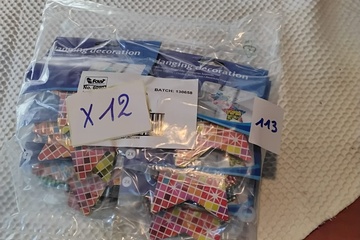 Afbeelding van 12x Hangdecoratie "Ik ben jarig"