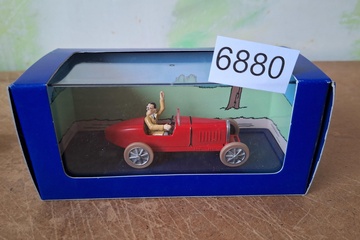 Afbeelding van Met Kuifje in de Auto Modelauto Moulinsart