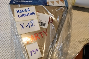 Afbeelding van 12x Vlaggenlijn Housewarming