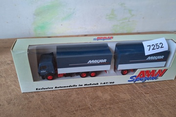Afbeelding van AWM MAN 'Meyer' vrachtwagen met aanhanger (1:87)